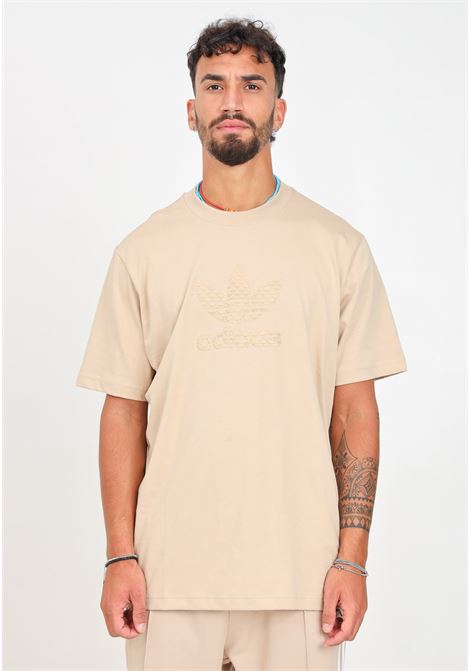 T-shirt a manica corta Mono beige da uomo ADIDAS ORIGINALS | IX6747.